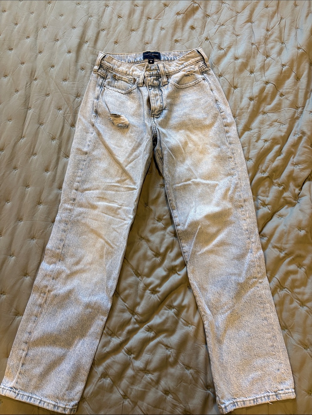 Lucky Brand Zoe Light Wash High-Rise Straight Jeans